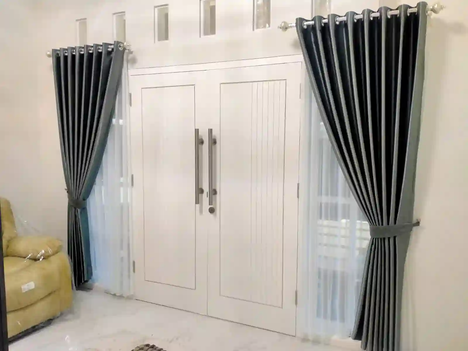 gorden jogja murah - vitrage putih